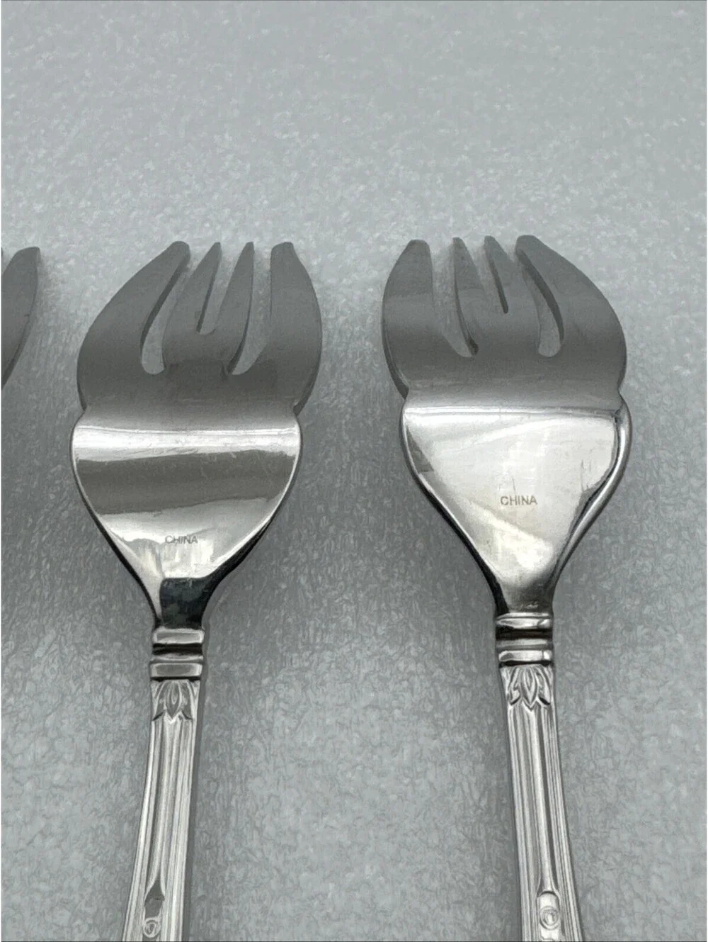 Set Of 4 Princess House BARRINGTON Salad Forks 18/10 Stainless Flatware 7”